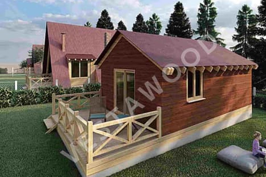 Ardıç Modeli Prefabrik Ahşap Ev