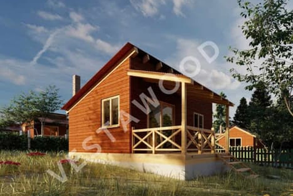 Ardıç-2 Modeli Prefabrik Ahşap Ev