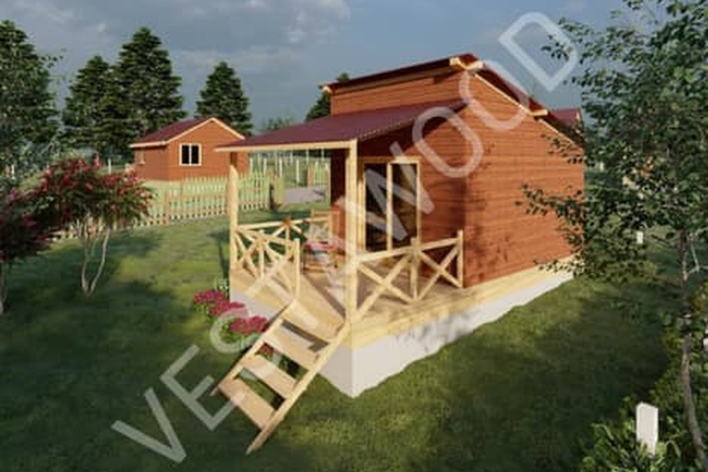 Yonca Modeli Prefabrik Ahşap Ev